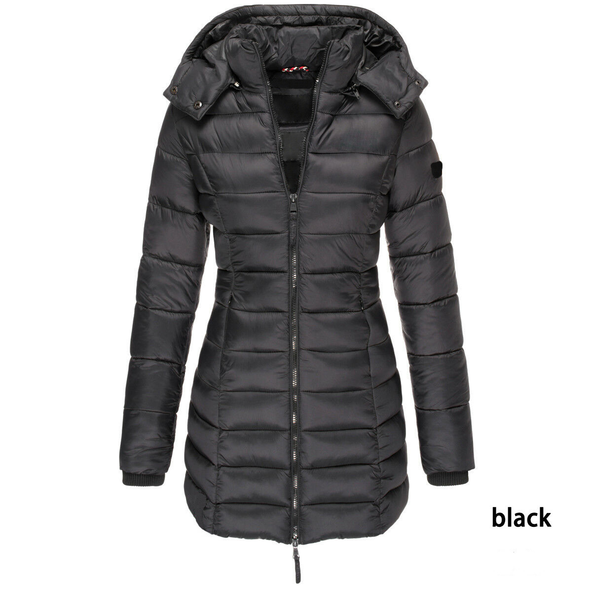 Mid-length Slim-fit Quilted Jacket - Image 4