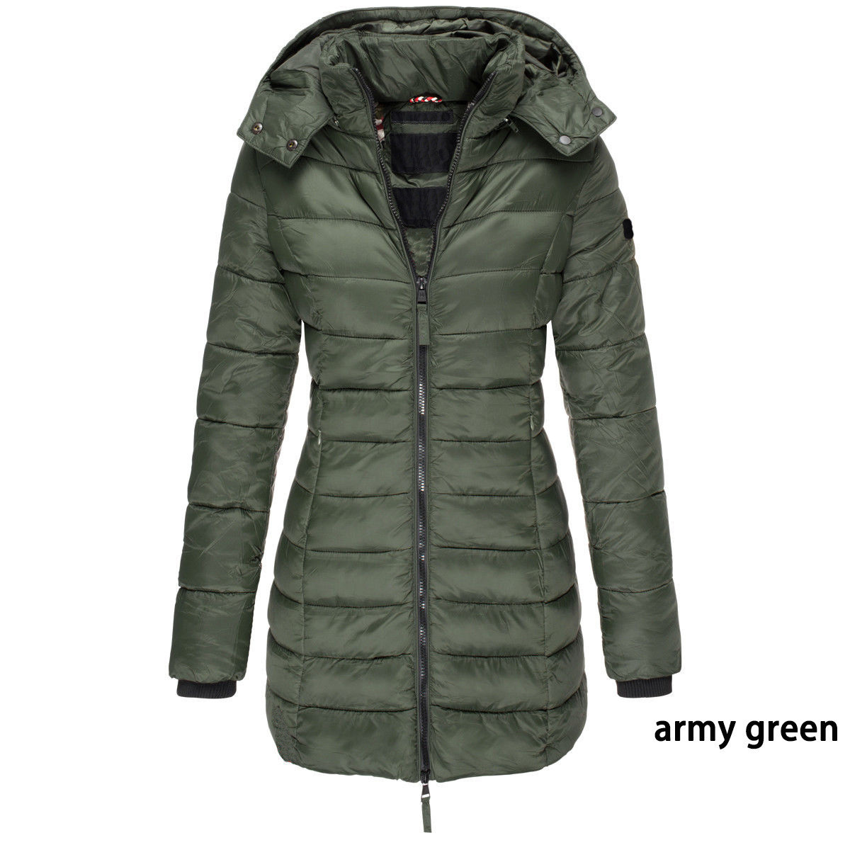 Mid-length Slim-fit Quilted Jacket - Image 3