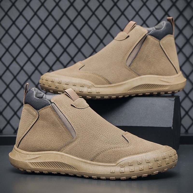 New Side Zipper Men's Waterproof Work Shoes - Image 4