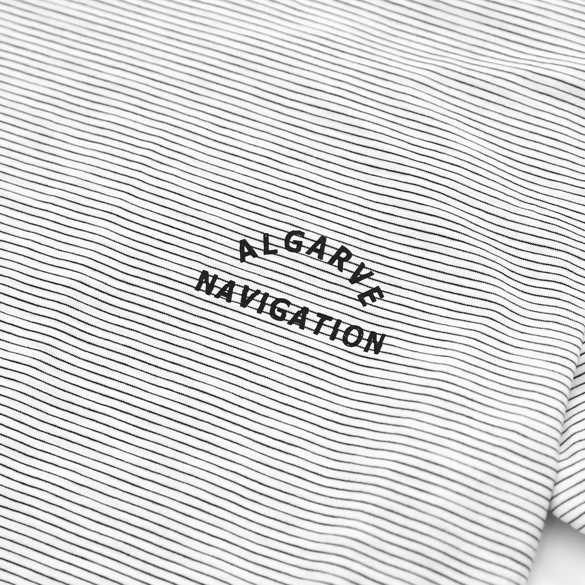 Letter printed black and white striped short sleeves - Image 3
