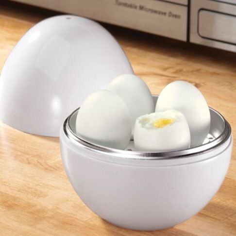 Capacity For 4 Eggs Microwave Egg Steamer Boiler Cooker Easy Quick 5 Minutes Hard Or Soft Boiled Kitchen Cooking Tools Kitchen Gadgets - Image 2