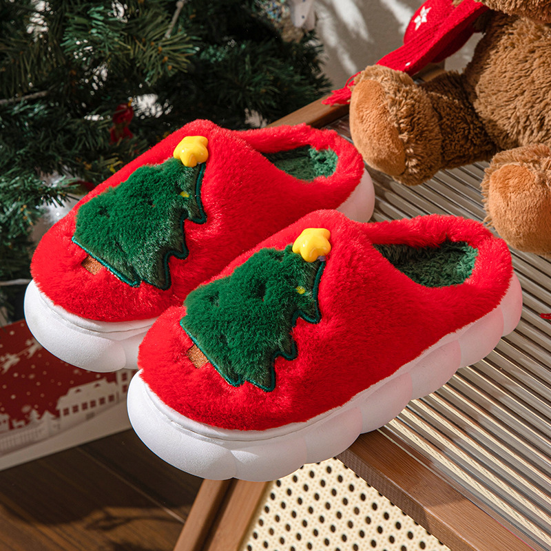 Christmas Tree Women's Home Slippers — изображение 6