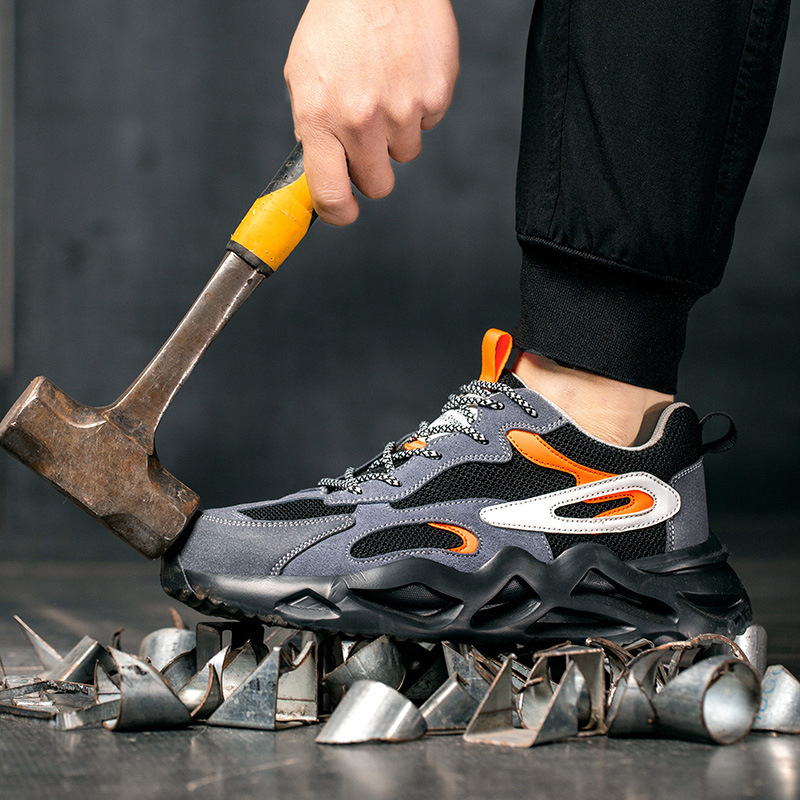 Breathable Mesh Lightweight Steel Toe Cap Safety Shoes - Image 2