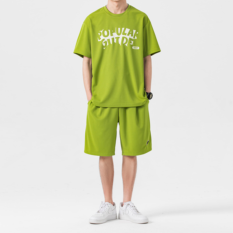 Sports Suit Summer Short Sleeve Shorts Set With Leisure — изображение 9