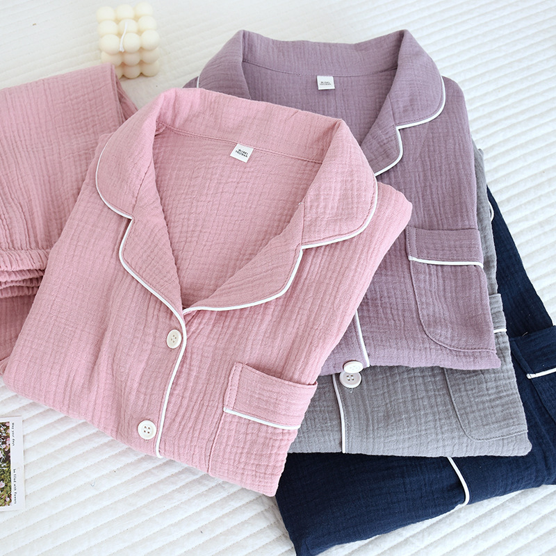 Long Sleeve Pajamas Men's And Women's Cotton Loose Outfit - Image 9