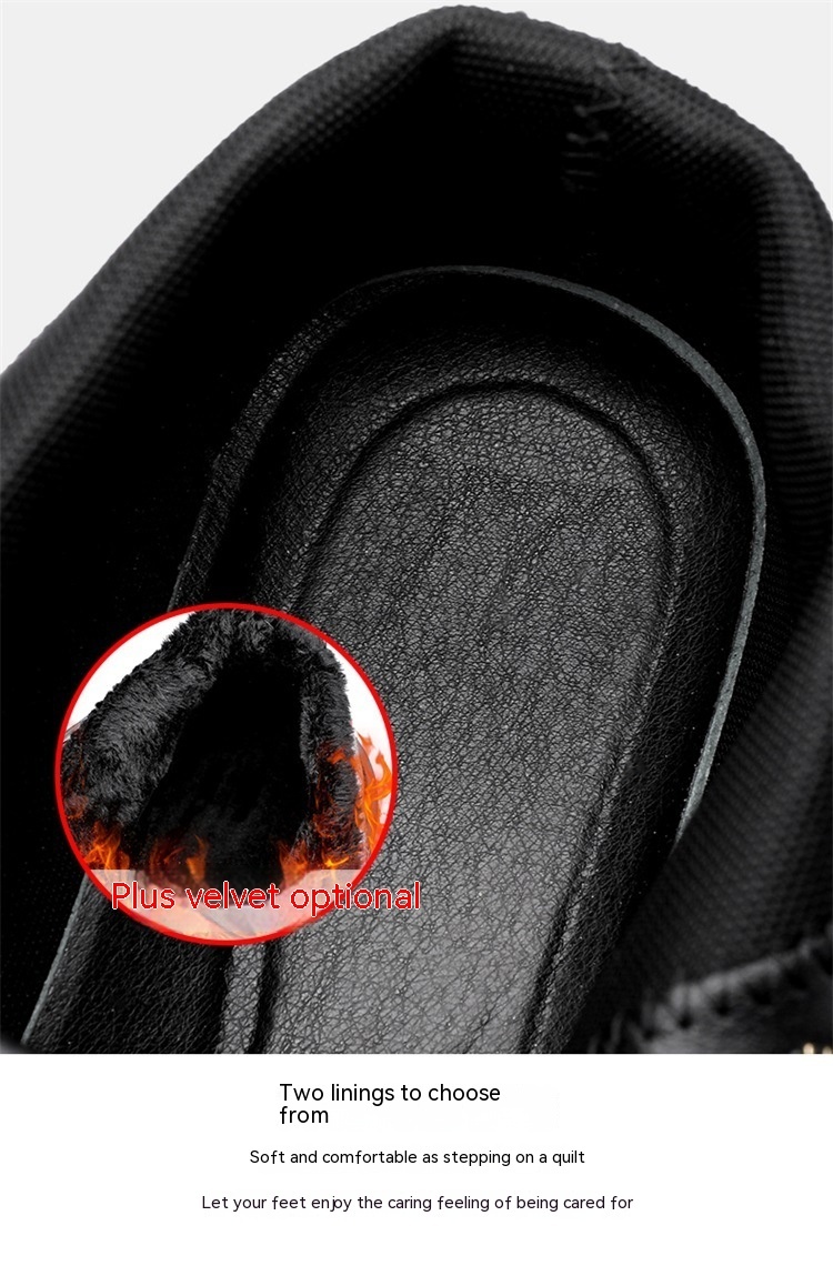 Thick Bottom 6 Holes British Style Warm High-top Leather Boots - Image 10