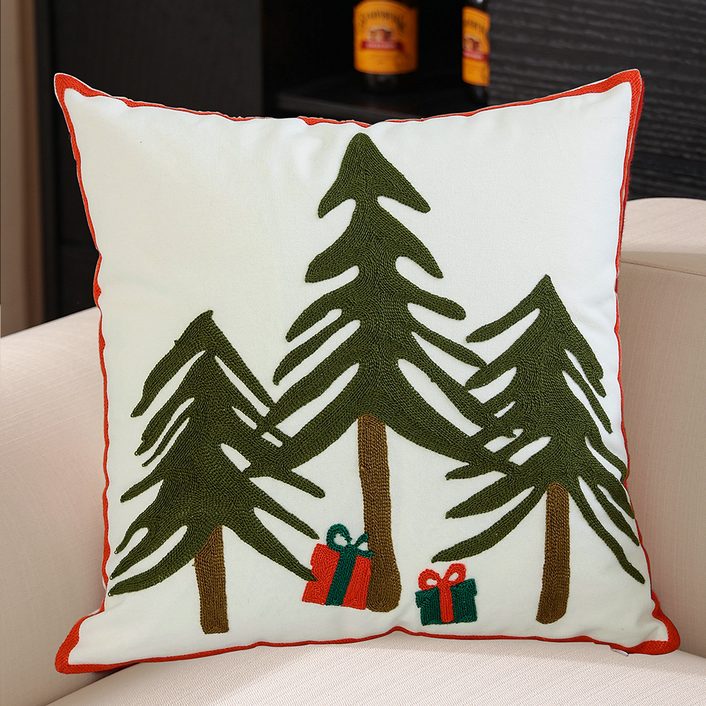 Christmas Festival Pillow Cover Home Snowflake - Image 7