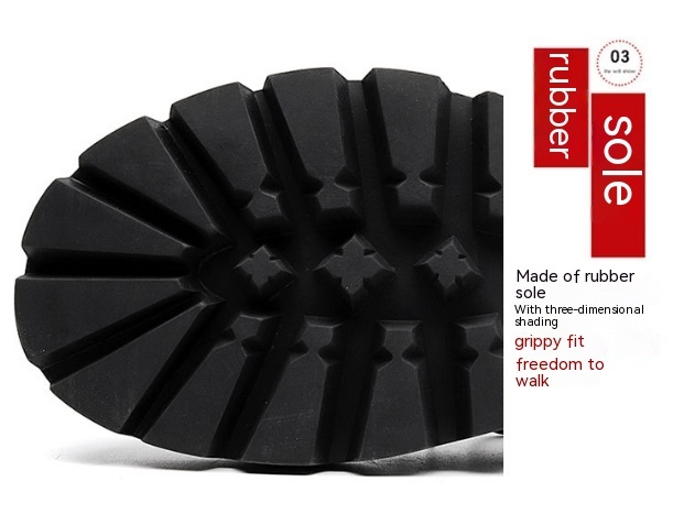 Men's Leather Shoes Business Formal Wear Big Head High-grade British Style Thick Sole Increased - Image 9