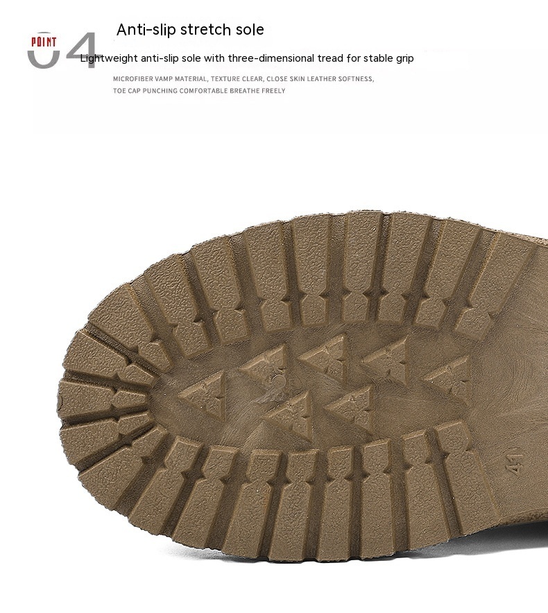 High-top Shoes All-match British Work Shoes Winter Thick Bottom Hiking Boots – Bild 10