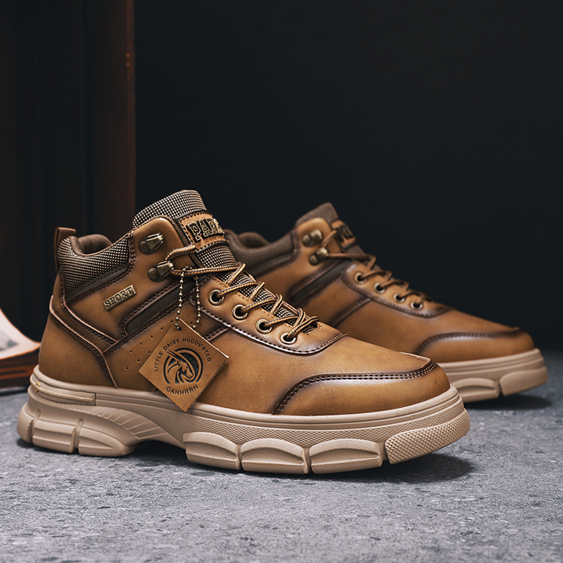 Outdoor British Style Classic Fashion Work Shoes Outdoor Motorcycle Shoes - Image 8