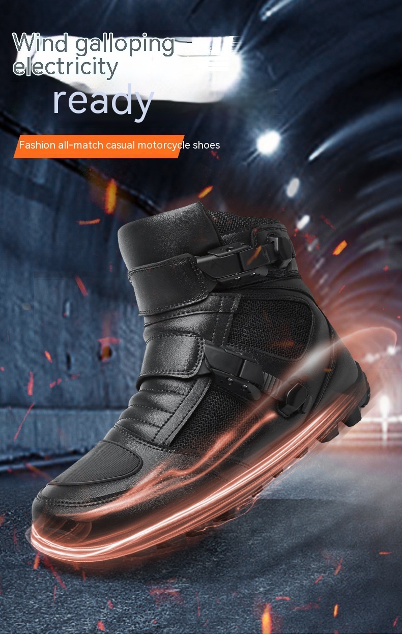 Motorcycle Male Knight Four Seasons Colorful Motorcycle Boots - Image 8
