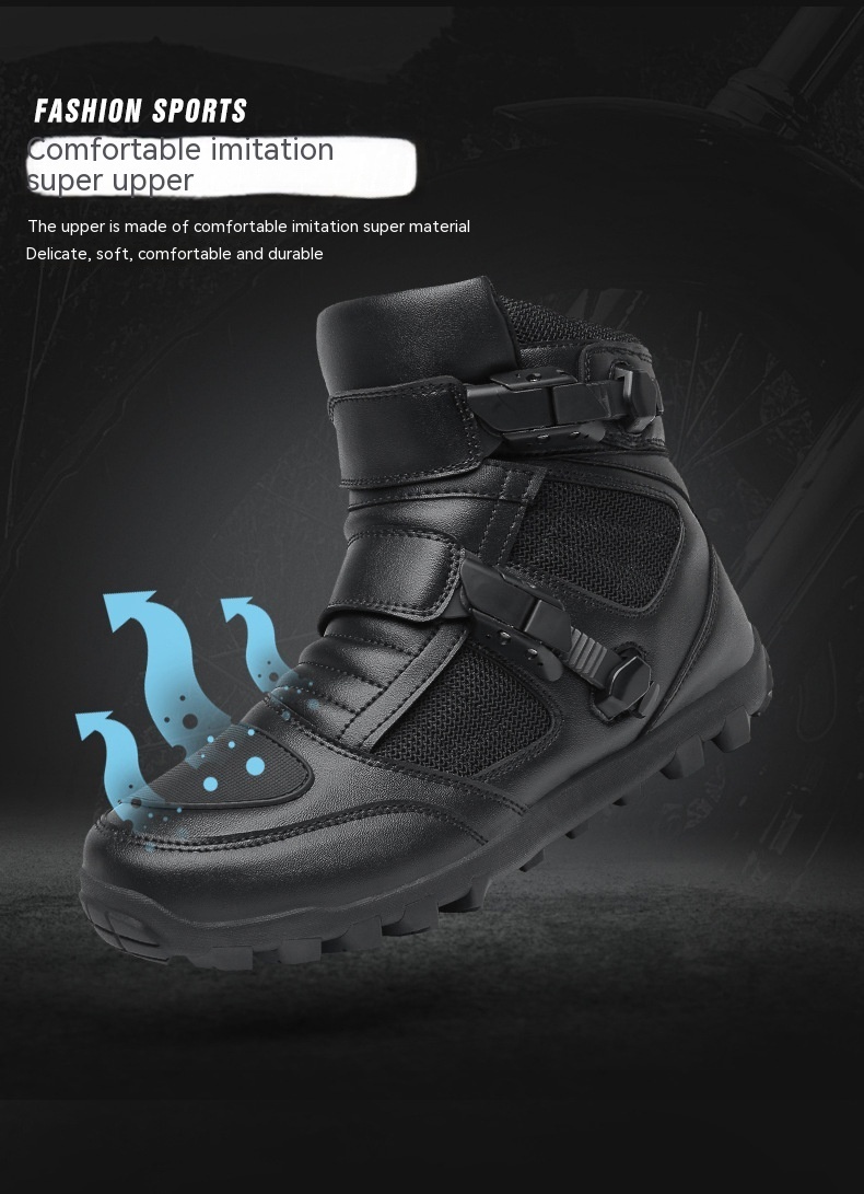 Motorcycle Male Knight Four Seasons Colorful Motorcycle Boots - Image 9