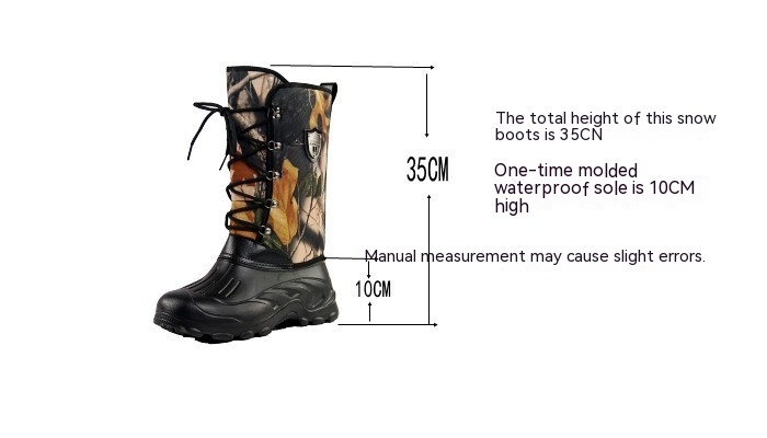 High Waterproof Thermal Men's Outdoor Fishing Boots - Image 9