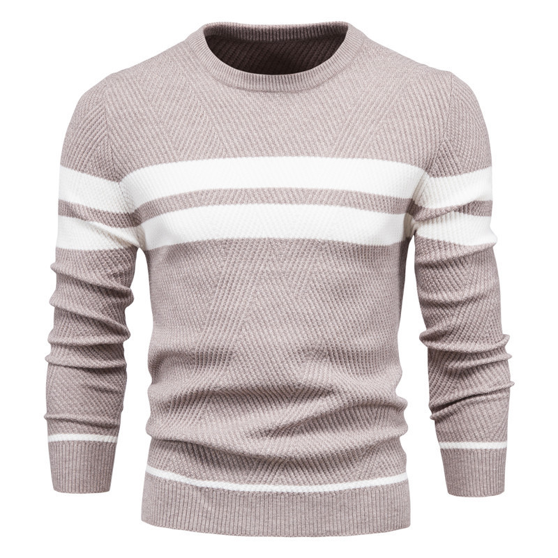 Fashion Casual Striped Men's Sweater - Image 10