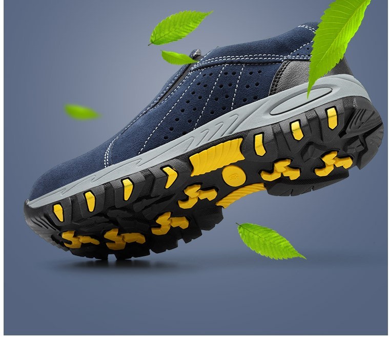 One-legged anti-smashing anti-piercing steel toe caps shoes Breathable and wear-resistant safety shoes anti-splashing hot welding shoes — изображение 6