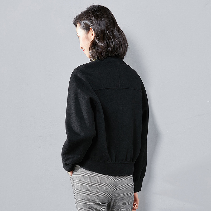 Women's winter wear with double face woollen and cashmere coat - Image 4