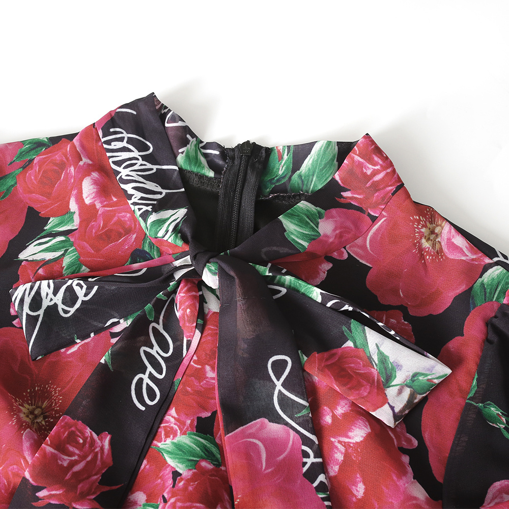 African Clothing Women's Chiffon Print Big Swing Dress Long Skirt – Bild 2