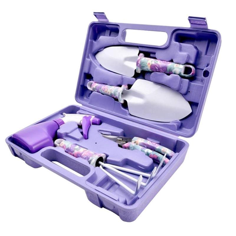 Camouflage Garden Tool Set Grafting Pruning Shovel Rake Stainless Steel Scissor Pruning Shears Spray Bottle Garden Tools Kit — изображение 2