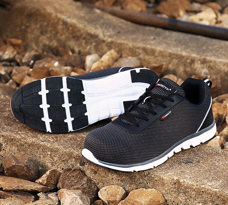 Men Steel Toe Work Safety Shoes Lightweight Breathable Reflective Casual Sneaker - Image 4