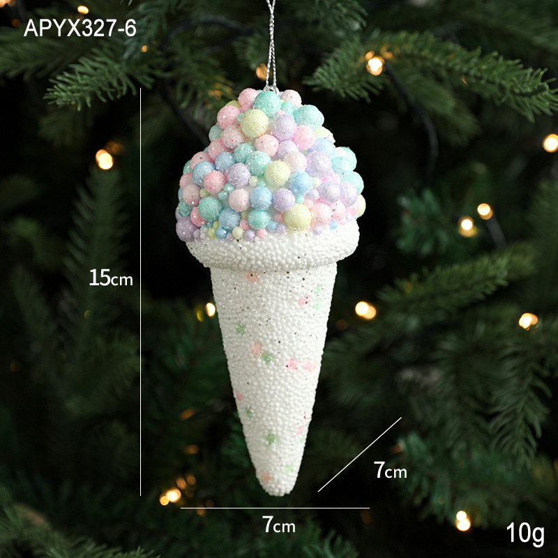 Creative Pendant Ice Cream Christmas Tree Decoration Small Hanging Pieces - Image 8