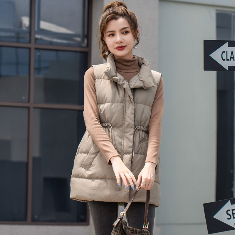 Women's Korean-style Short Duck Down Lightweight Down Vest - Image 6