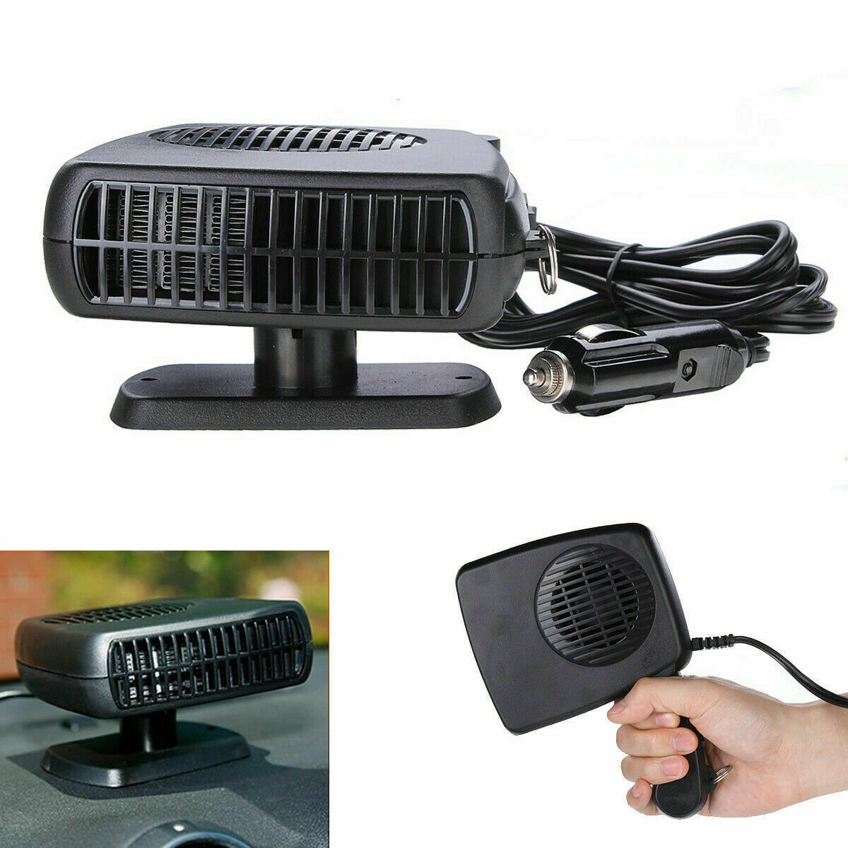 Portable Auto Car Heater Fan Air Cooler Windscreen Demister Defroster Heating Fan - Image 6