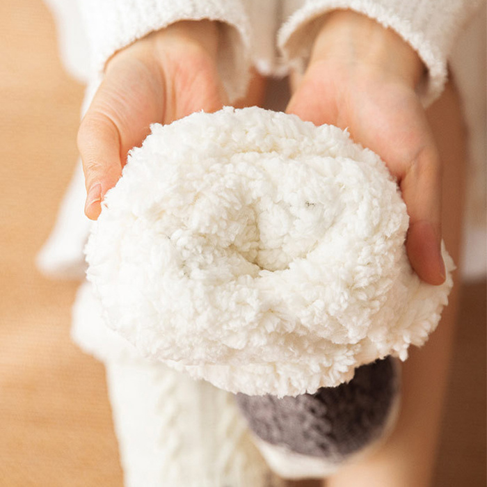 Love Knitted Plush Floor Socks Winter Warm Non-slip Carpet Socks Christmas Home Women - Image 10