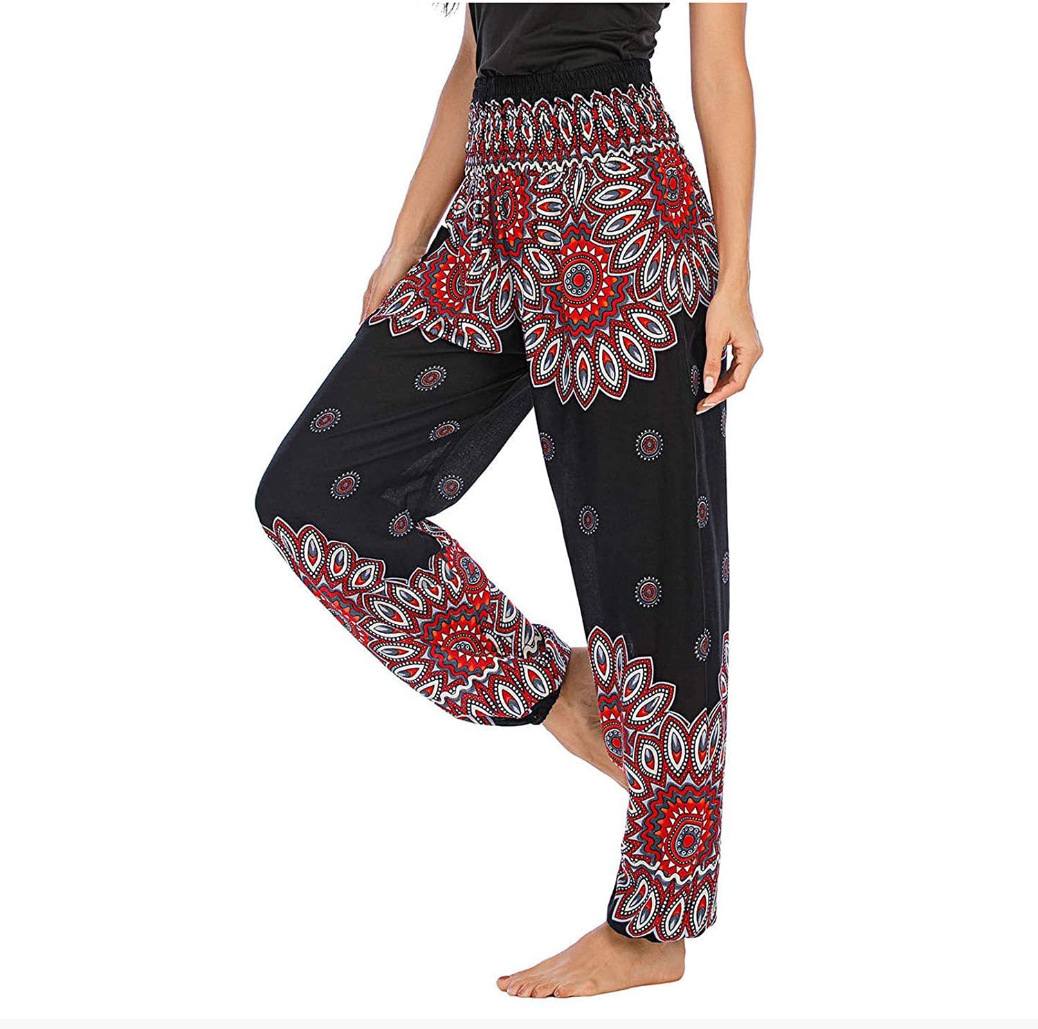 Digital Printed Casual Loose Yoga Pants — изображение 3