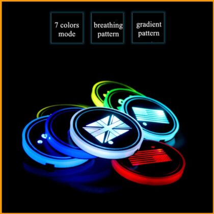 Car LED luminous water coaster