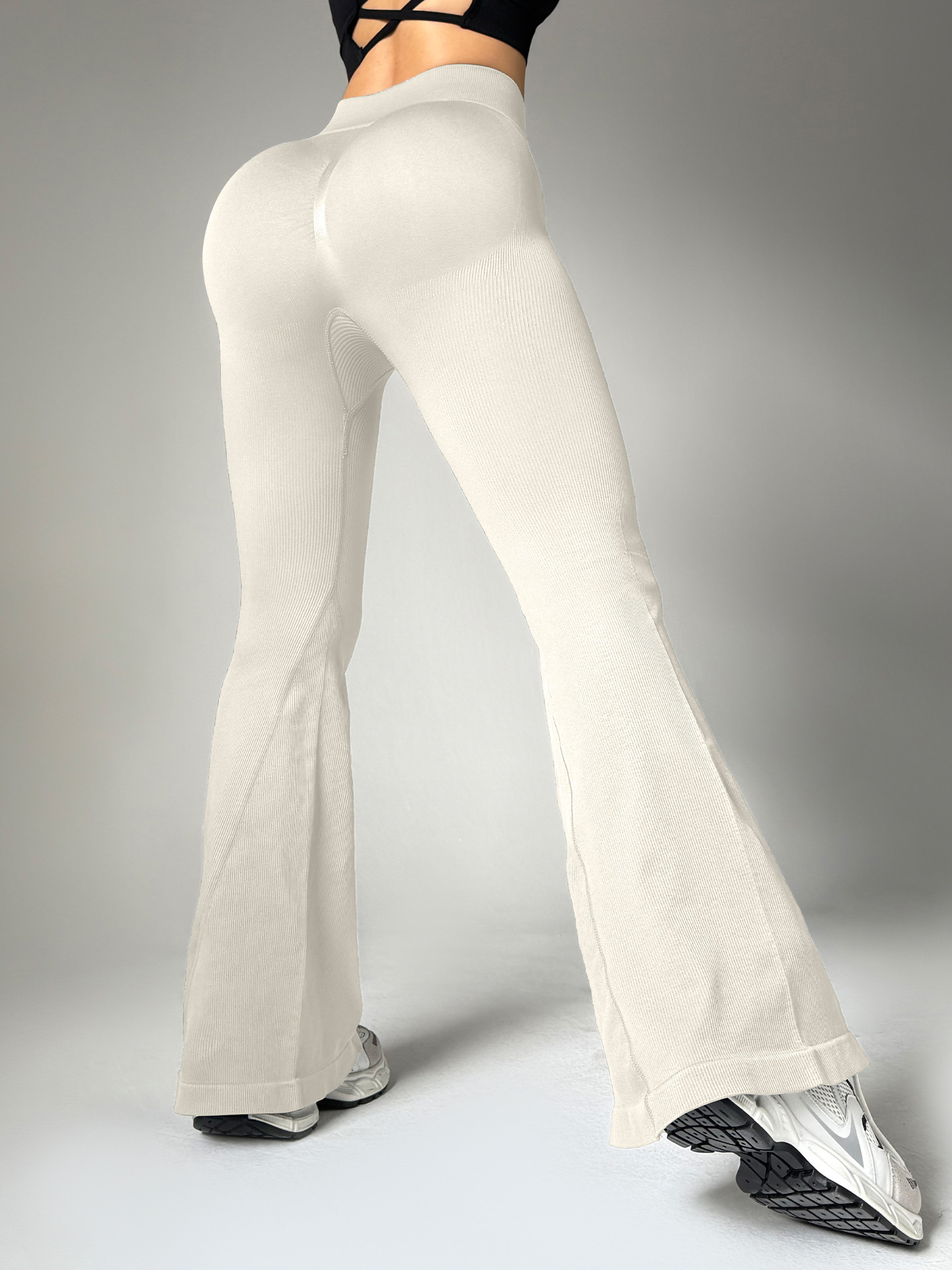 High Waist Flared Pants Women's Hip Lifting Casual Yoga Pants — изображение 7