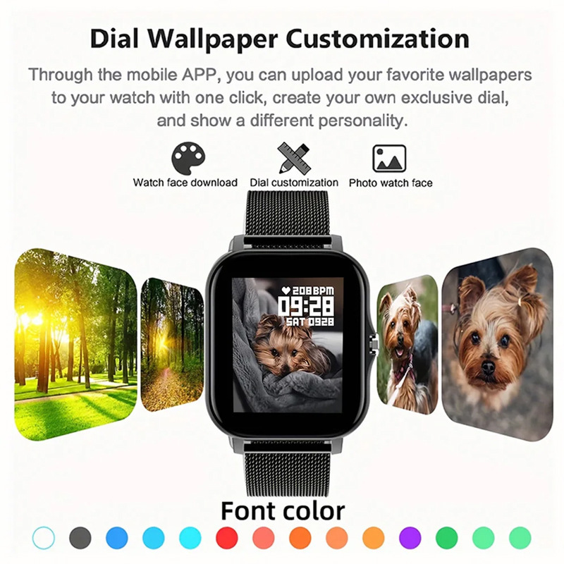 Smart Watch 144-inch Screen Full Touch Men And Women Bluetooth Calling - Image 5
