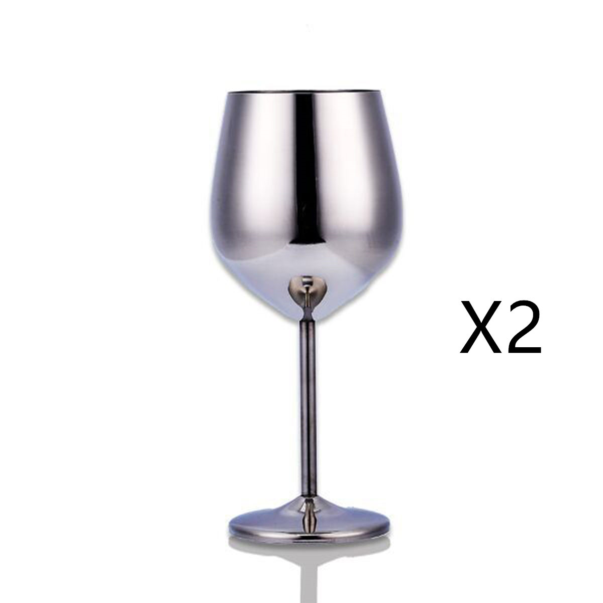 Stainless steel wine glass — изображение 9