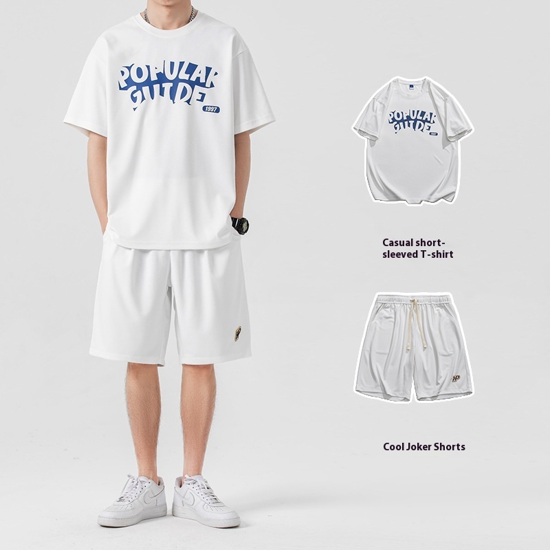 Sports Suit Summer Short Sleeve Shorts Set With Leisure — изображение 5