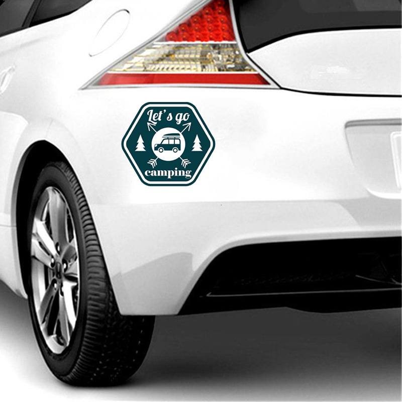Camping Funny Car Sticker Cartoon Creative Motorcycle Refrigerator Skateboard — изображение 4