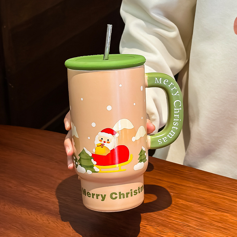 Christmas Gift Large Capacity Ceramic Cup Mug Creative — изображение 8