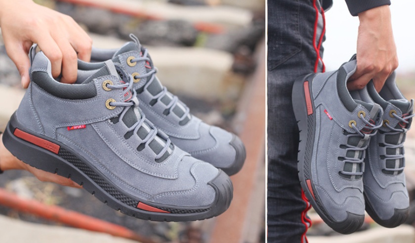 Anti Smashing And Anti Piercing Steel Toe Comfortable High Top Insulated Work Shoes – Bild 5