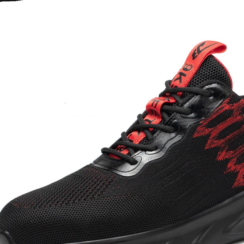 Flying Woven Upper Sweat-wicking And Non Stuffy Foot Safety Shoes – Bild 2