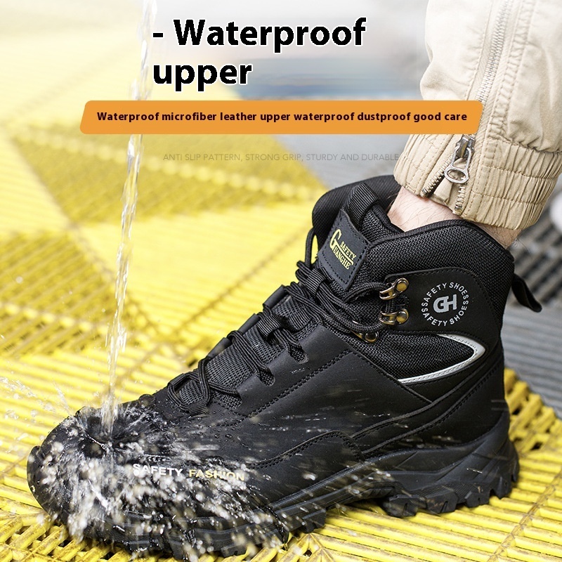 Anti-smashing And Anti-penetration Mountaineering Wear-resistant Waterproof Construction Site Safety Shoes — изображение 2