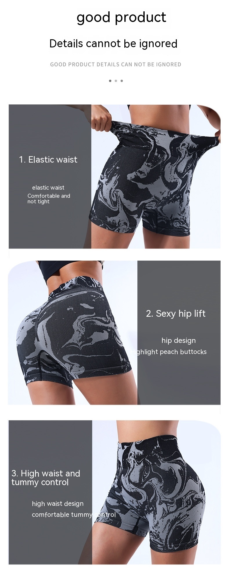 European And American Quick-drying Printing Hip Raise Yoga Pants Belly Contracting Fitness Peach Hip Sports High-waisted Trousers — изображение 9