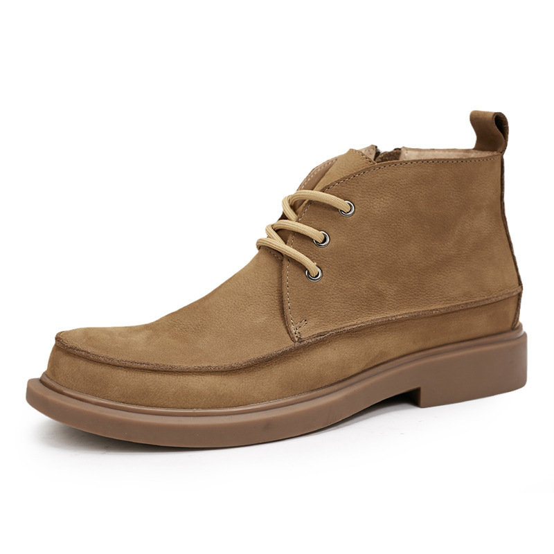 Outdoor Zipper Vintage Work Boots - Image 5