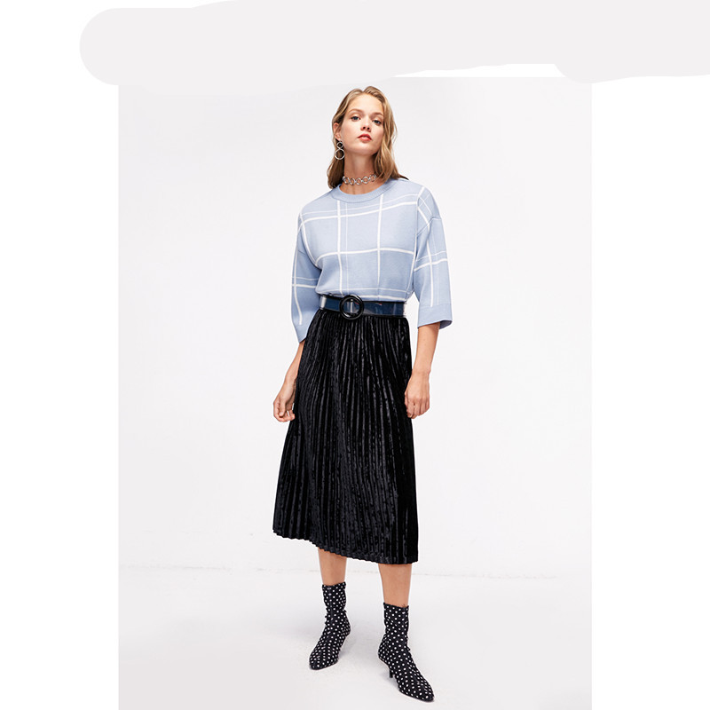 Loose small fragrance style pullover sweater – Bild 3