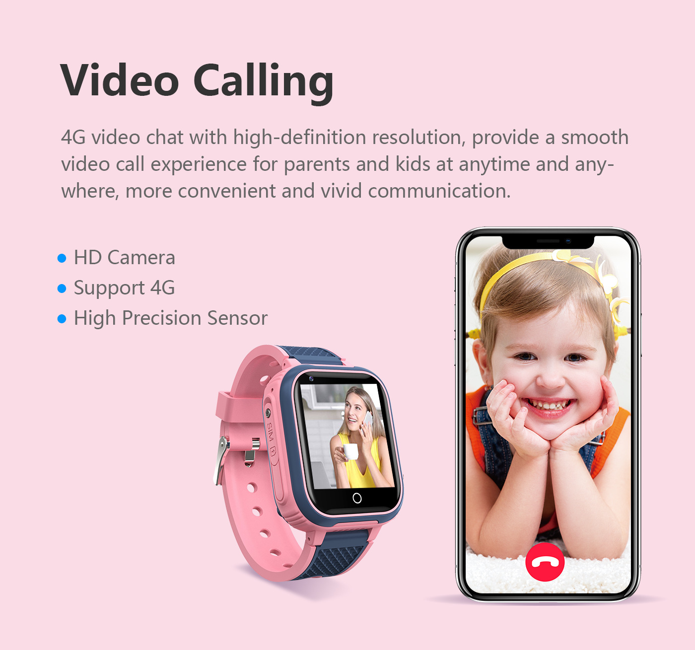 4G Waterproof Touch Camera Electronic Positioning Children's Phone Smart Watch – Bild 5