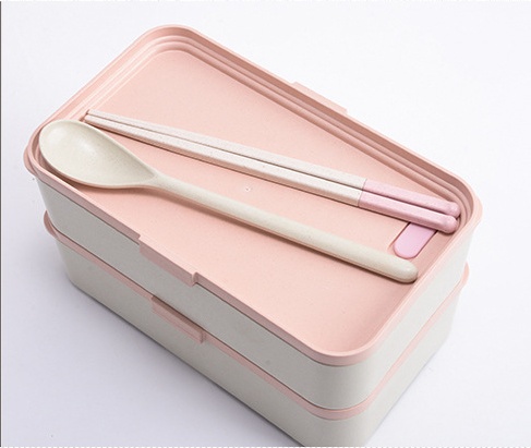 Eco-friendly bamboo 3-layer lunch box microwave safe bento - Image 5