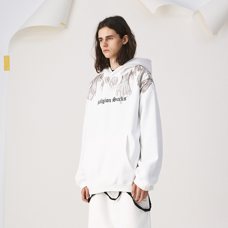 HOODIE ghost hand fleece hoodie – Bild 4