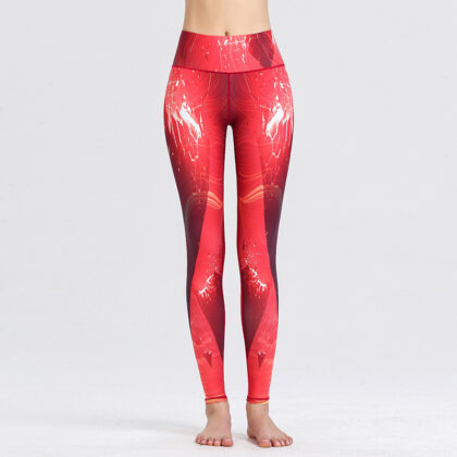 Printed quick-drying yoga pants