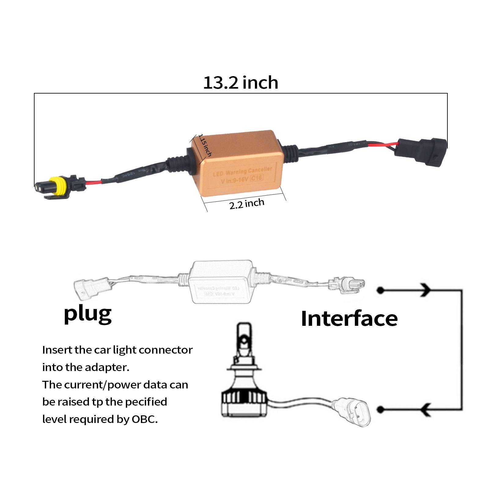 H4 H7 H11 LED Car Headlight Canbus Decoder - Image 5