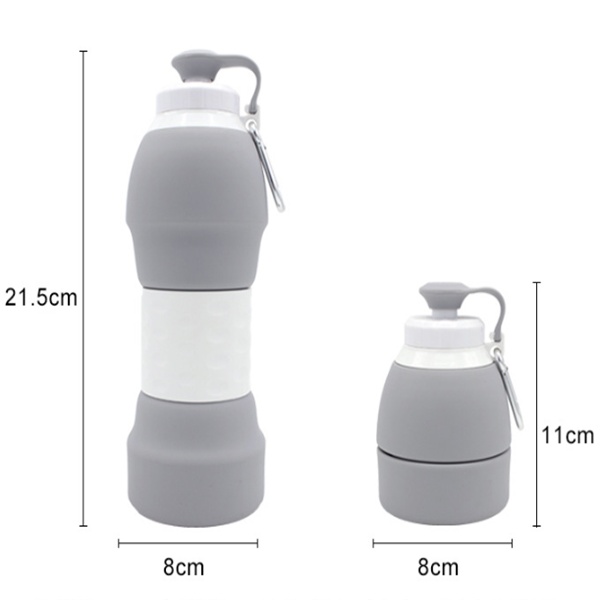 Silicone folding water bottle — изображение 3
