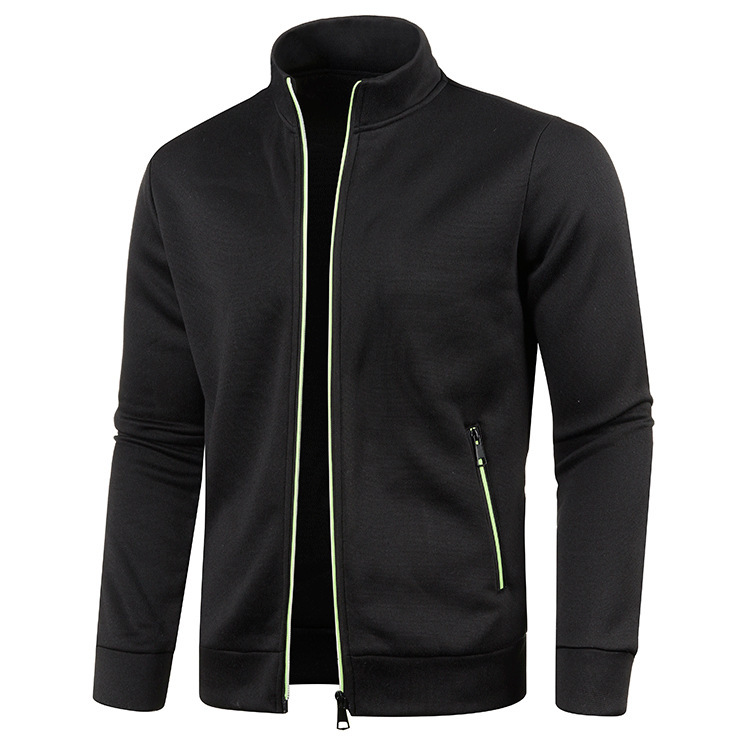Men's Long Zipper Sweater Coat - Image 7