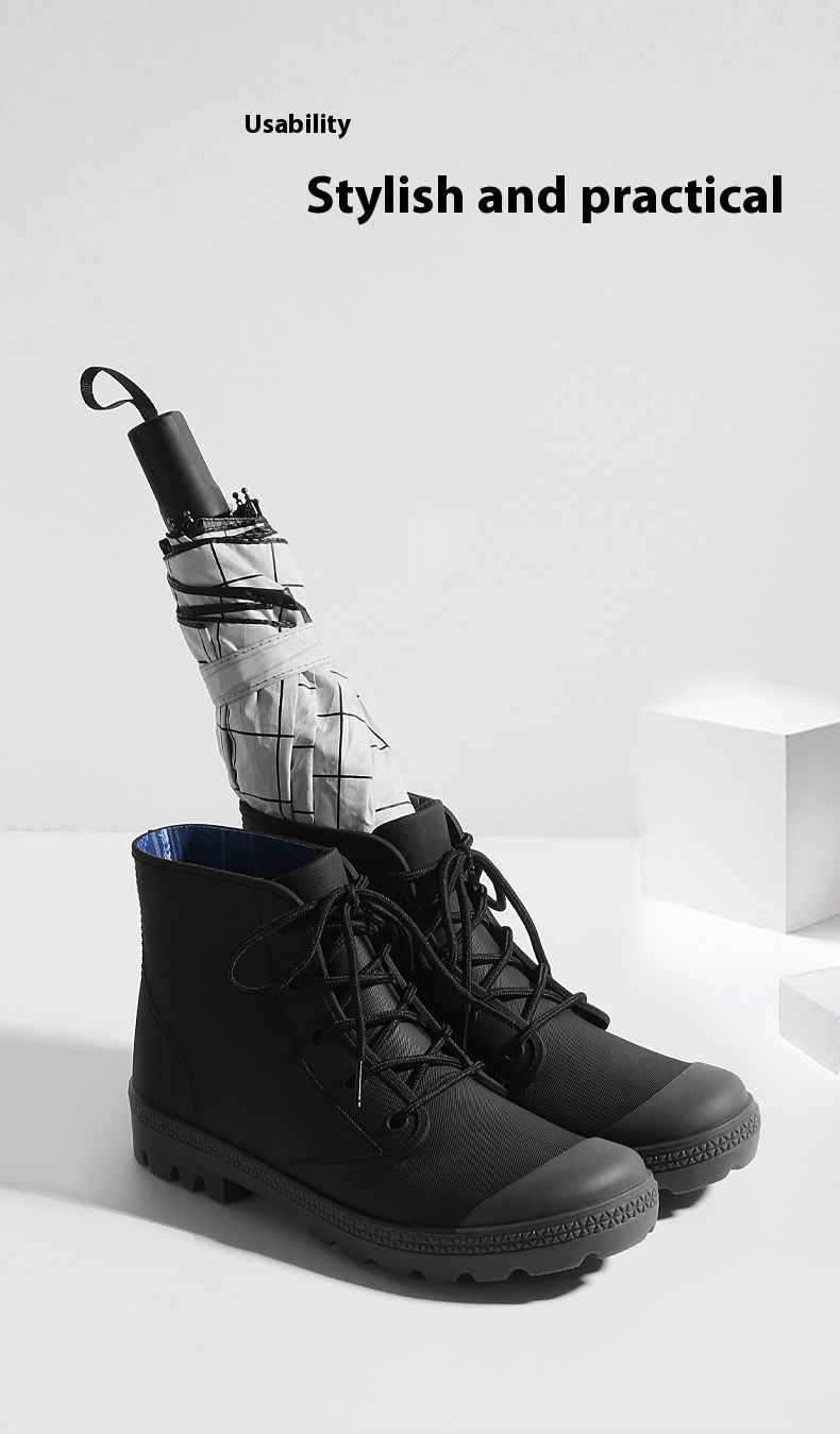 Rain Waterproof Rubber Short Boots - Image 10