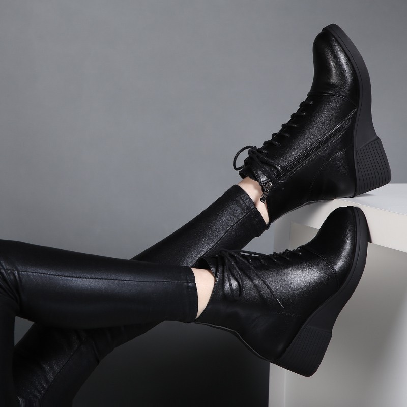 Martin Boots Lace-up Wedge Platform - Image 3